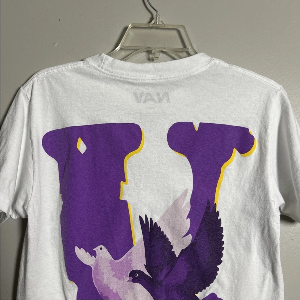 VLONE X Nav T-Shirt Men’s Small Good Intentions Dove White 100% Cotton Rap Album - Picture 7 of 10